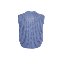 Load image into Gallery viewer, CASEY rib vest Soft Blue
