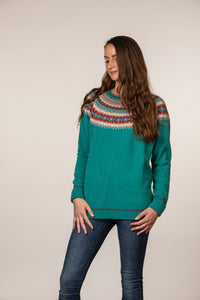ALPINE Breeze Merino Sweater in Emerald